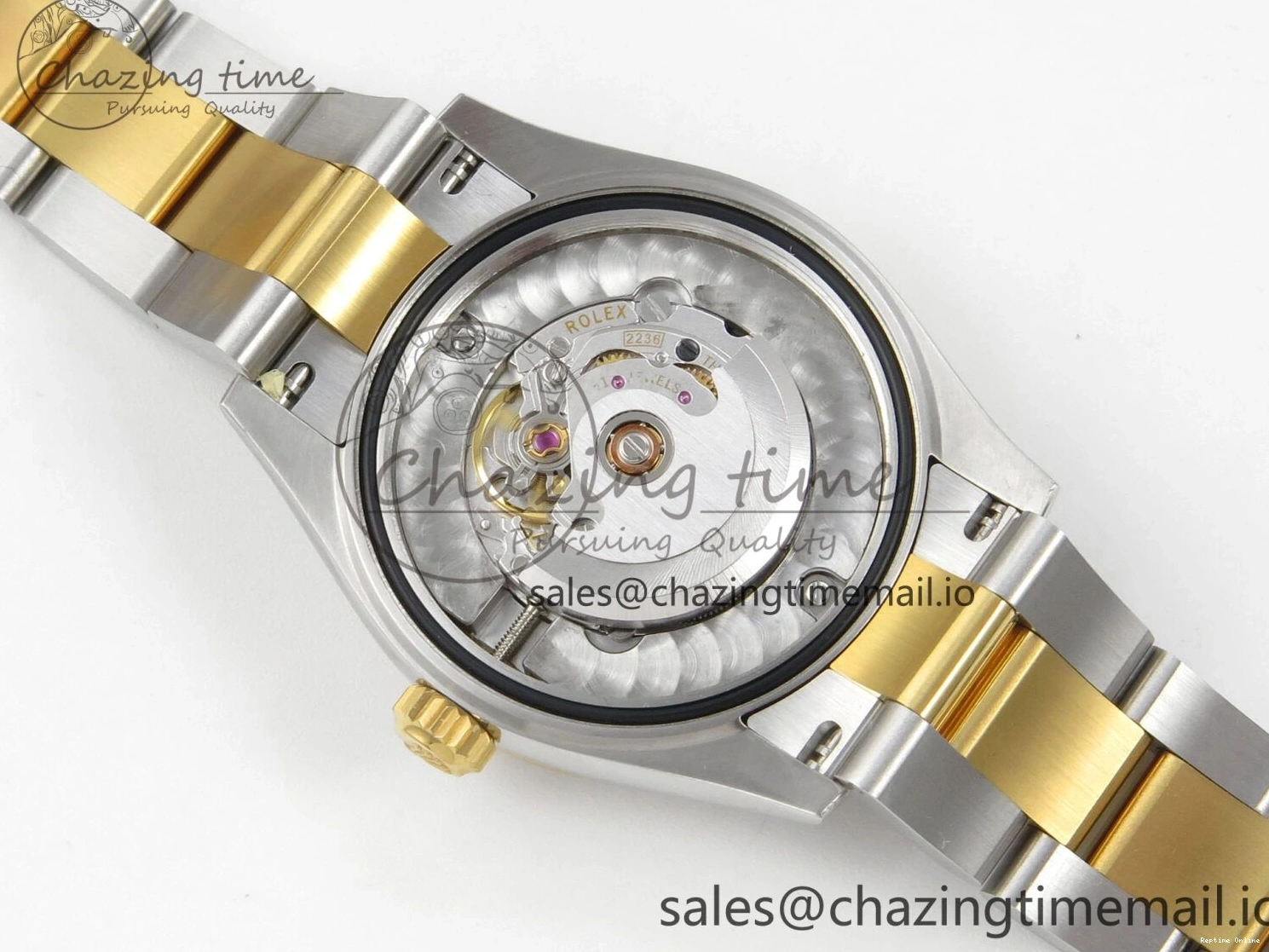 0401 DateJust 31 278383RBR THBF 1:1 Best Edition 904L Steel White Roman Dial Diamonds Bezel on SS YG Oyster Bracelet HZ Cal. Minimalist 44